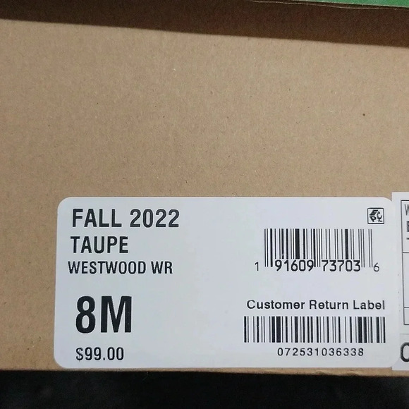 JBU By Jambu Women's Westwood Water Resist Size 8 M Taupe - Picture 5 of 5